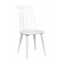 Białe krzesło do jadalni z drewna kauczukowca Rowico Lotta