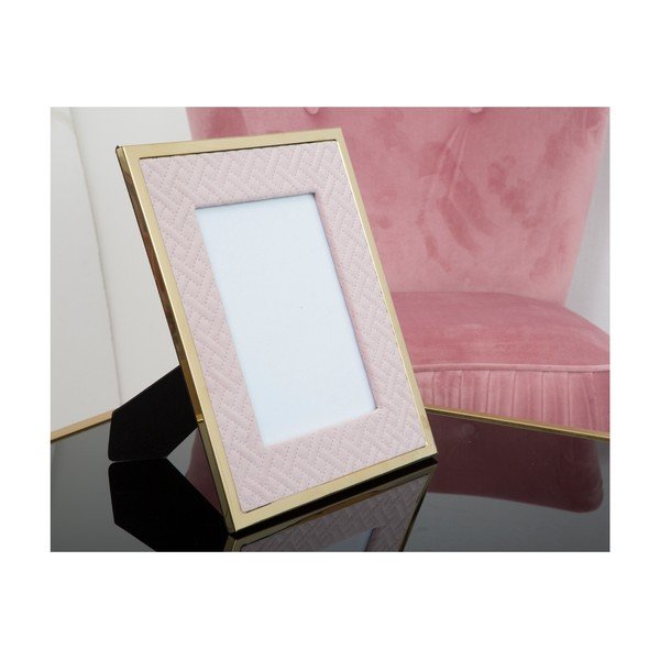 Ramka stołowa na zdjęcie w różowej barwie Mauro Ferretti Glam, 15x20 cm-image-1