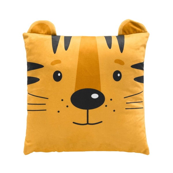 Aksamitna poduszka dziecięca 40x40 cm Tigry – douceur d'intérieur