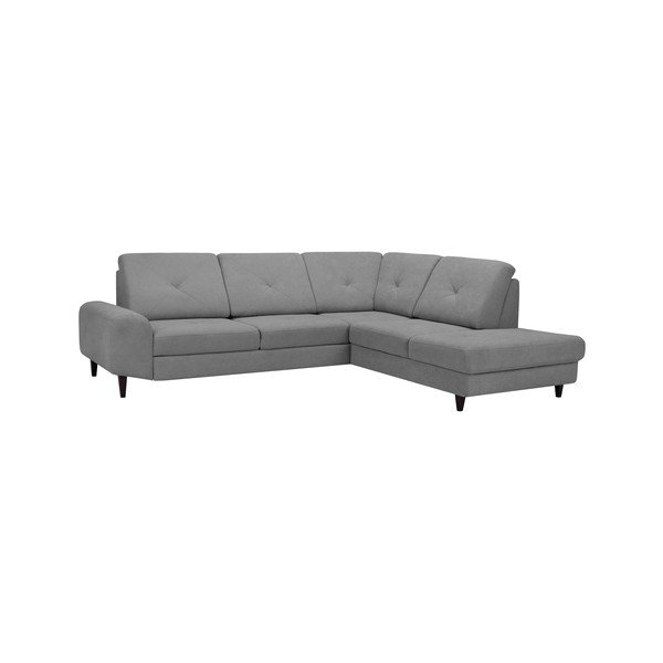 Jasnoszary rozkładany narożnik ze schowkiem prawostronny Windsor & Co Sofas Beta-image-1