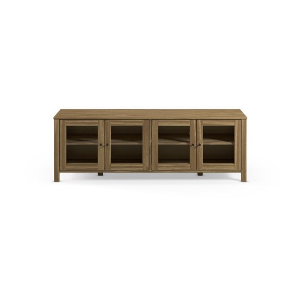 Szafka pod TV z litego drewna sosnowego w naturalnym kolorze 150x50x40 cm Alessandra – Marckeric-image-2