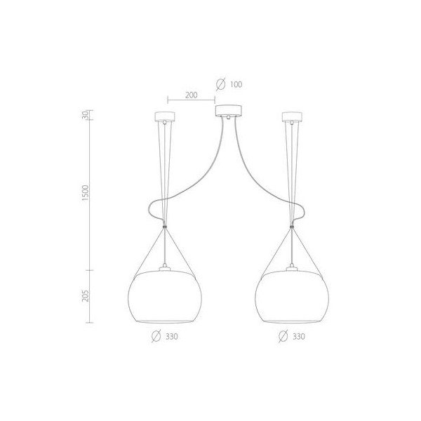 Czarna błyszcząca lampa wisząca Sotto Luce MOMO Elementary 2S-image-3