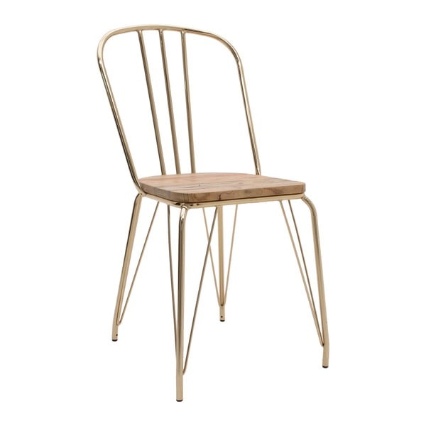 Krzesło w złotej barwie InArt Glamazon