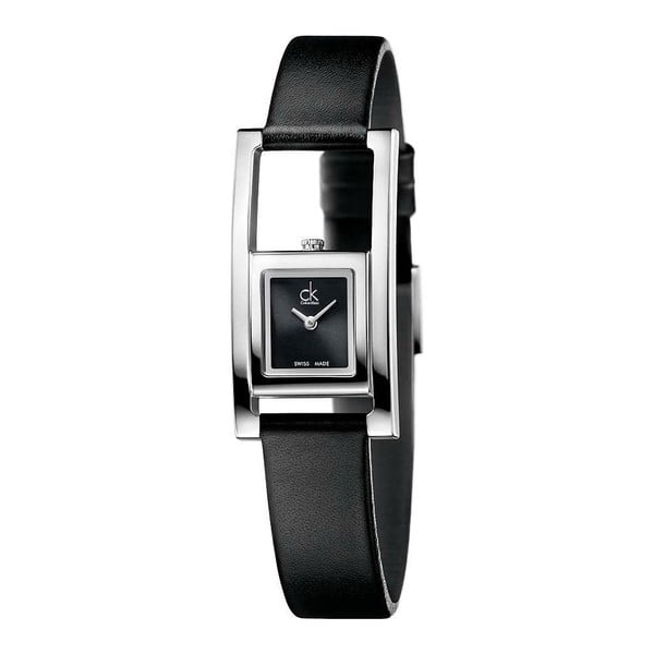 Czarny zegarek damski Calvin Klein K4H431C1