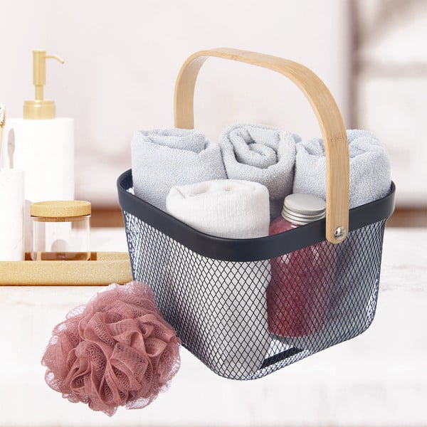 Metalowy koszyk druciany 24,5x24,5x30 cm Radka – Orion-image-1