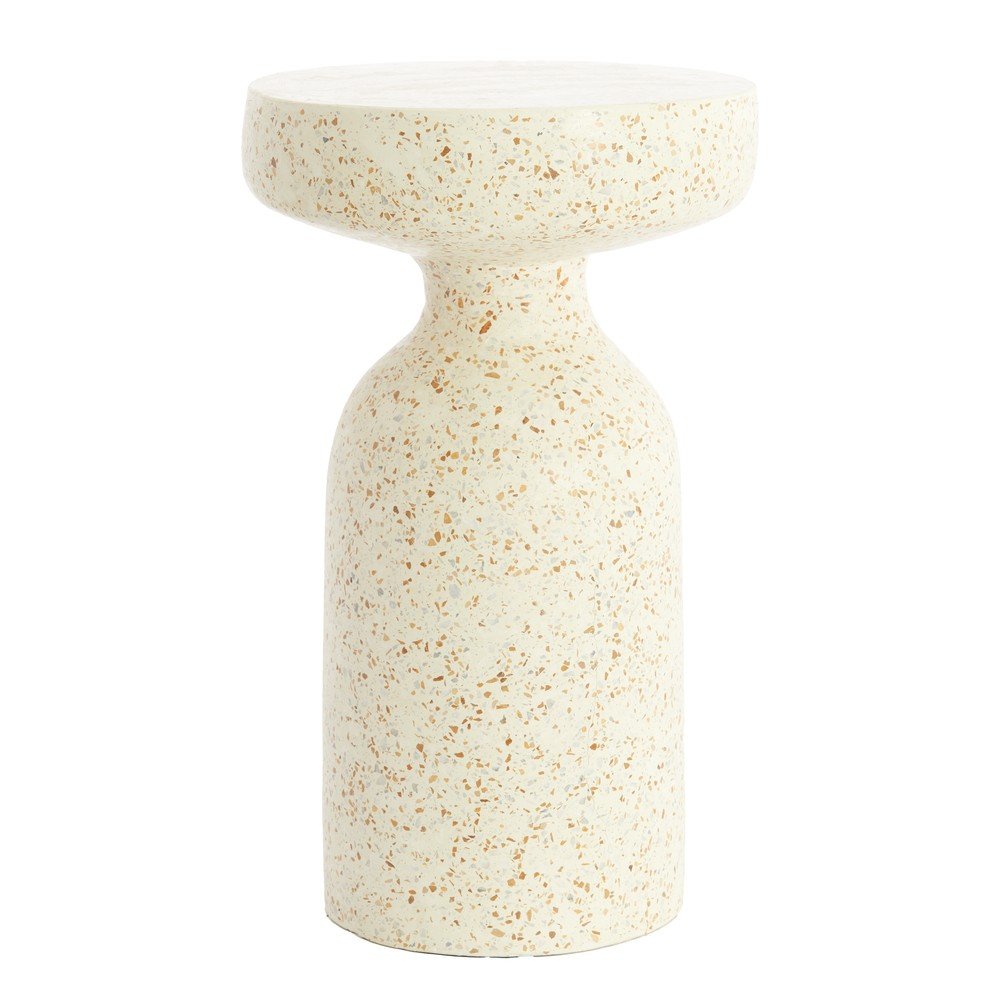 Okrągły stolik z lastryko ø 32 cm Moravit – Light & Living