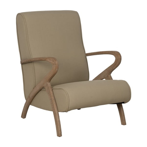 Beżowy fotel Weave – Ixia