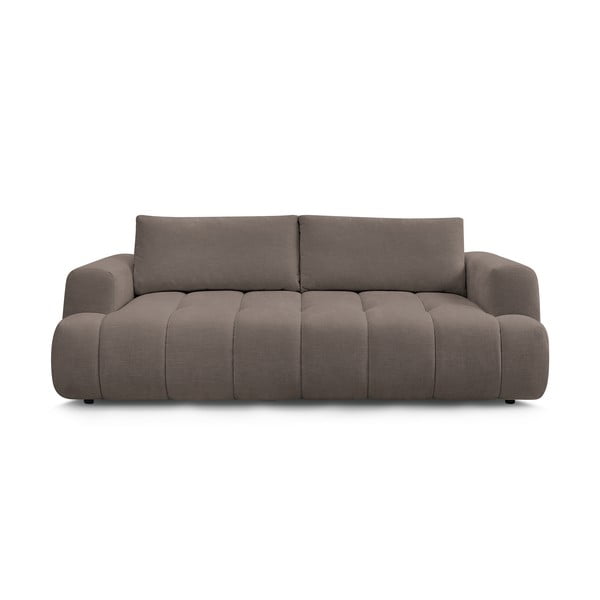 Szarobrązowa rozkładana/ze schowkiem sofa 251 cm Fuji – Bobochic Paris