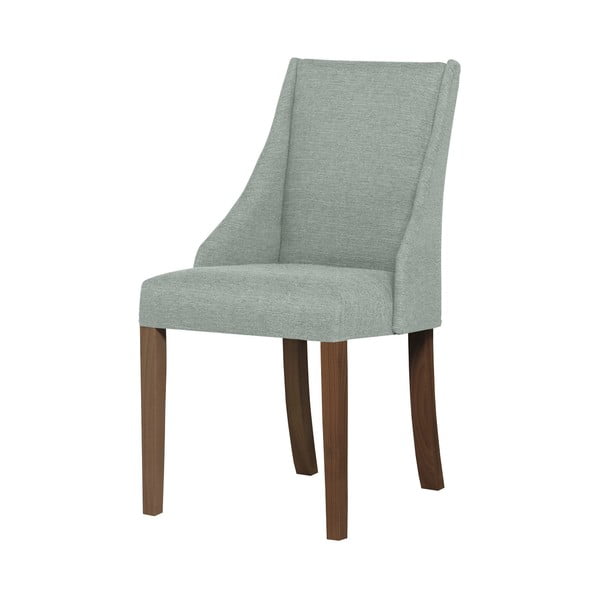 Jasnozielone krzesło z ciemnobrązowymi nogami Ted Lapidus Maison Absolu