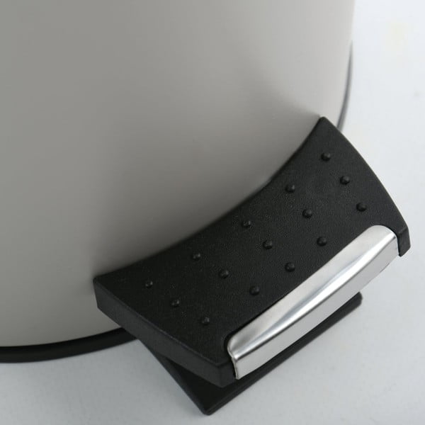 Szarobrązowy stalowy kosz na śmieci z pedałem 5 l   Adonis – Spirella-image-4