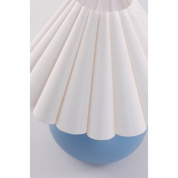 Biała/niebieska lampa stołowa ceramiczna (wysokość 34 cm) Crasso – Jotex-image-4