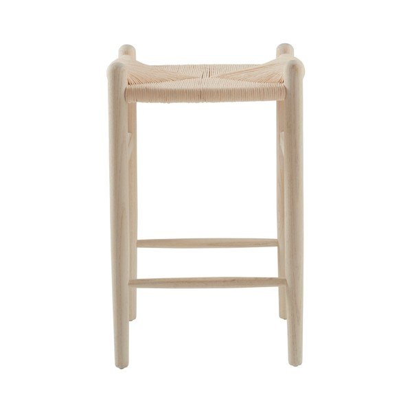 Hoker z litego drewna wiązu w jasnym naturalnym kolorze (wysokość siedziska 63 cm) Nattavaara – Jotex-image-2