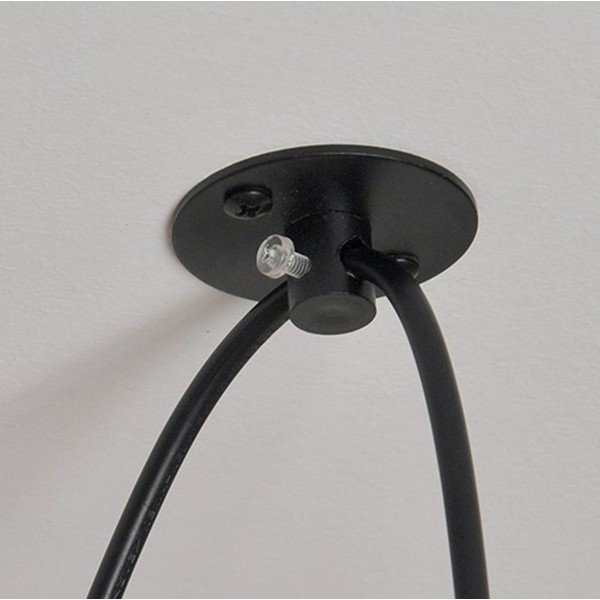 Czarna lampa wisząca Deveron, 6 żarówek-image-2