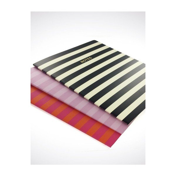 Notes A4 GO Stationery Lilac Stripe-image-1