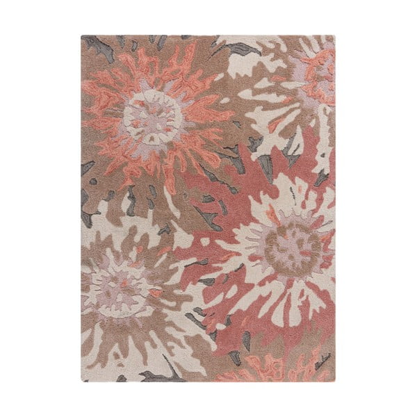 Brązowo-różowy dywan Flair Rugs Soft Floral, 160x230 cm