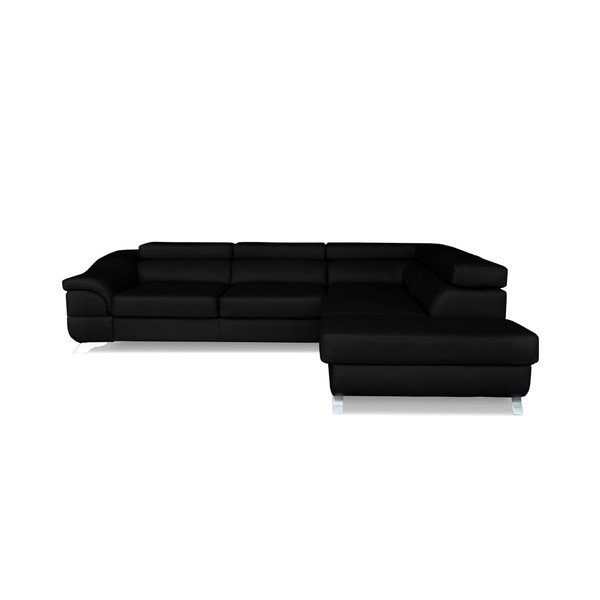 Czarny rozkładany narożnik prawostronny Windsor  & Co. Sofas Omnikron-image-3