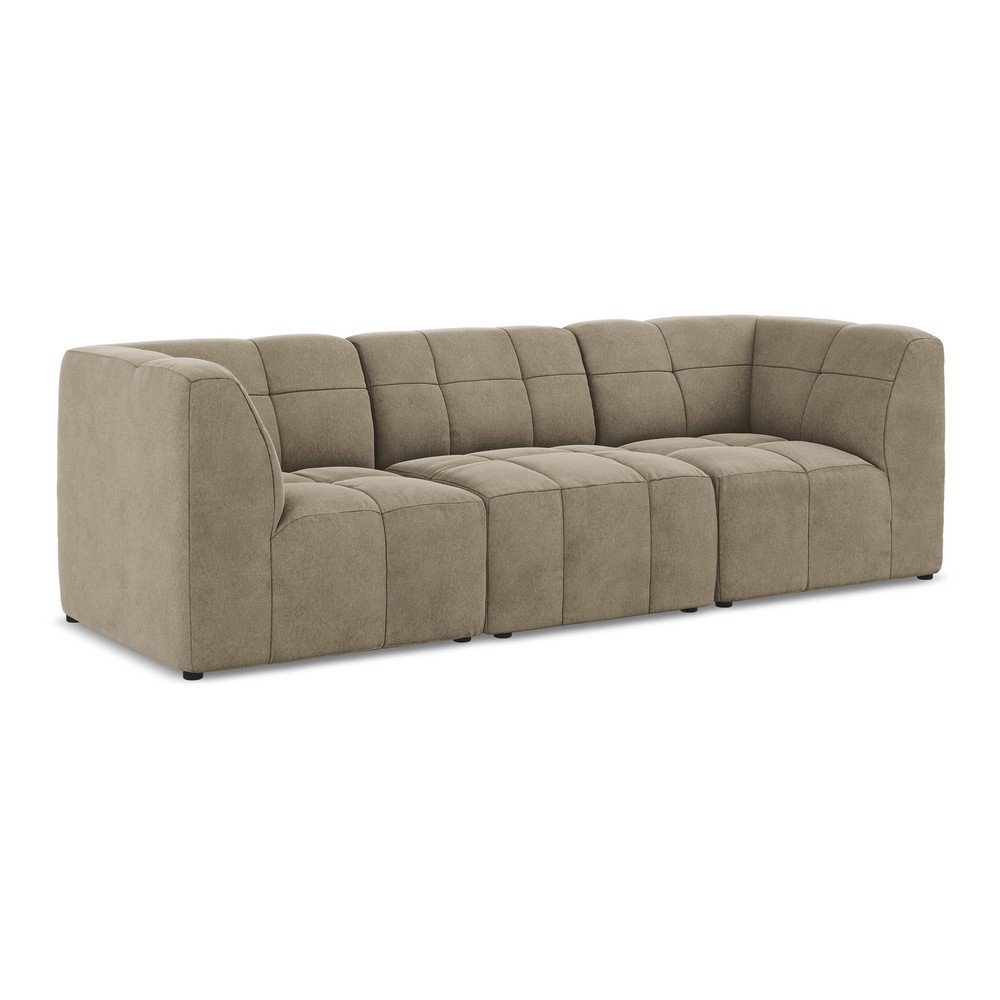 Brązowa aksamitna sofa 255 cm Aloha – Makamii