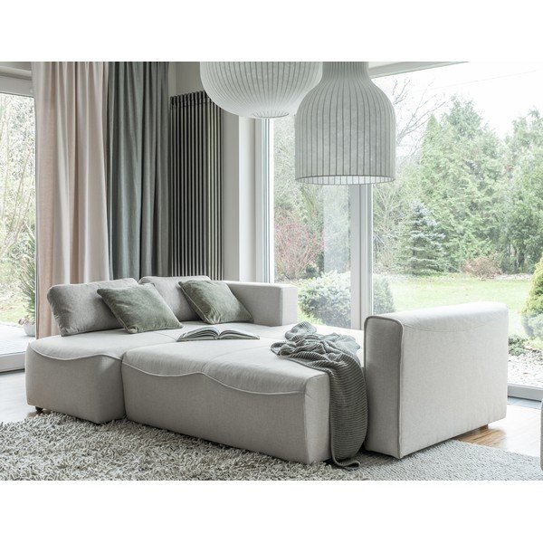 Kremowy rozkładany narożnik (róg zmienny) Homely Tommy – Miuform-image-3