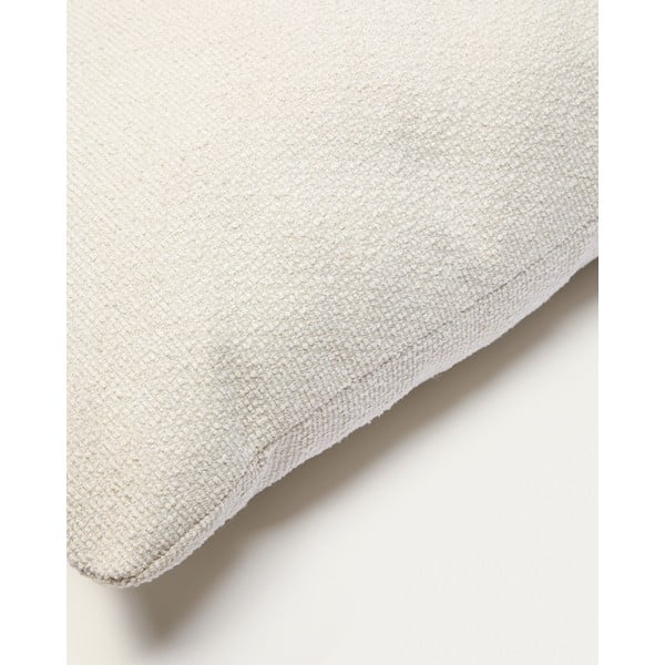 Kremowa poduszka na sofę  z tkaniny szenilowej Martina – Kave Home-image-1