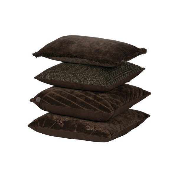 Brązowa poduszka dekoracyjna BePureHome Velvet Coffee, 50x50 cm-image-1