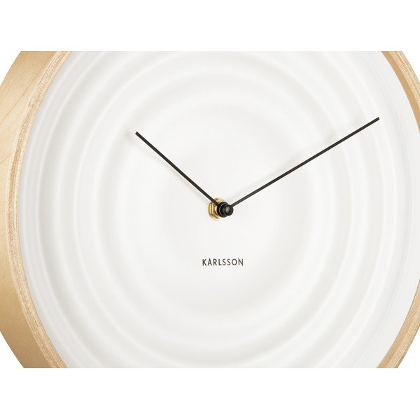 Biały zegar Karlsson Ribble, ø 31 cm-image-4