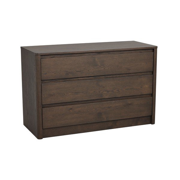 Komoda w dekorze dębu w ciemnym naturalnym kolorze 110x70x45 cm Melstone – Rowico