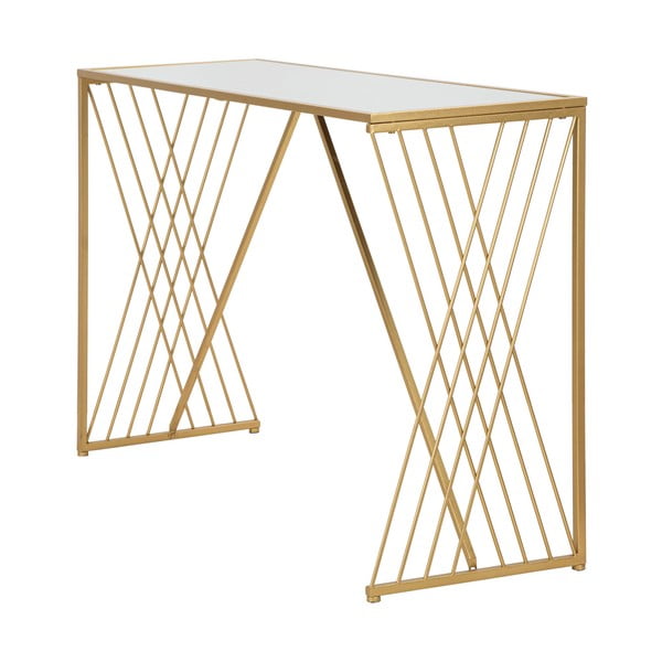 Konsola w kolorze złota 40x120 cm Easy – Mauro Ferretti-image-1