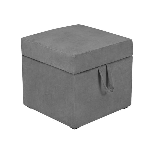 Szary puf z miejscem do przechowywania KICOTI Cube