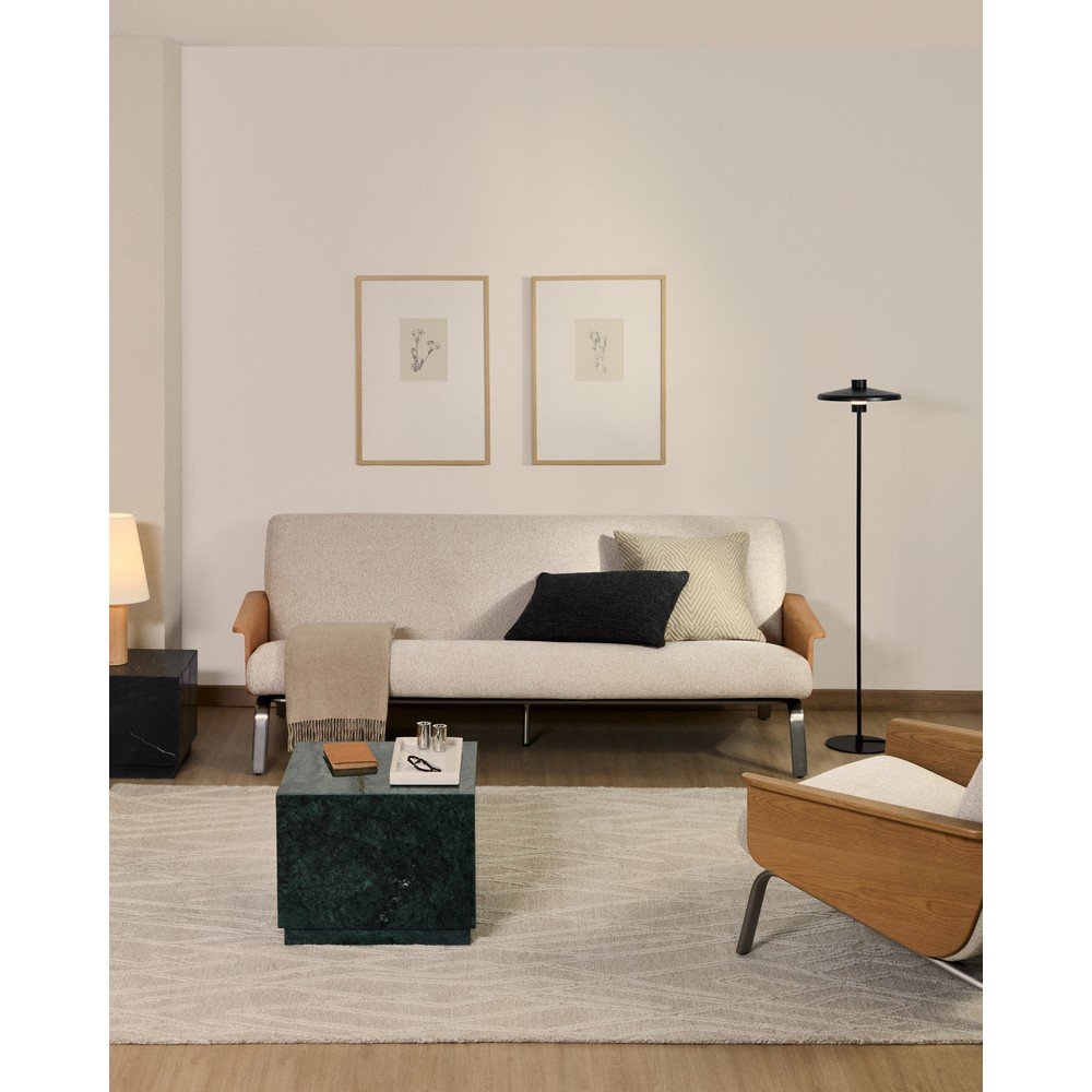 Beżowa sofa z tkaniny szenilowej 205 cm Amsen – Kave Home (zdjęcie 7)
