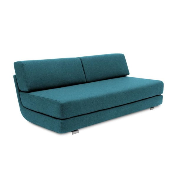 Turkusowa rozkładana sofa Softline Lounge