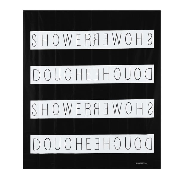 Zasłona prysznicowa Shower Noir, 200x180 cm