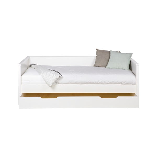 Biała szuflada pod łóżko WOOOD Nikki, 200x90 cm-image-3