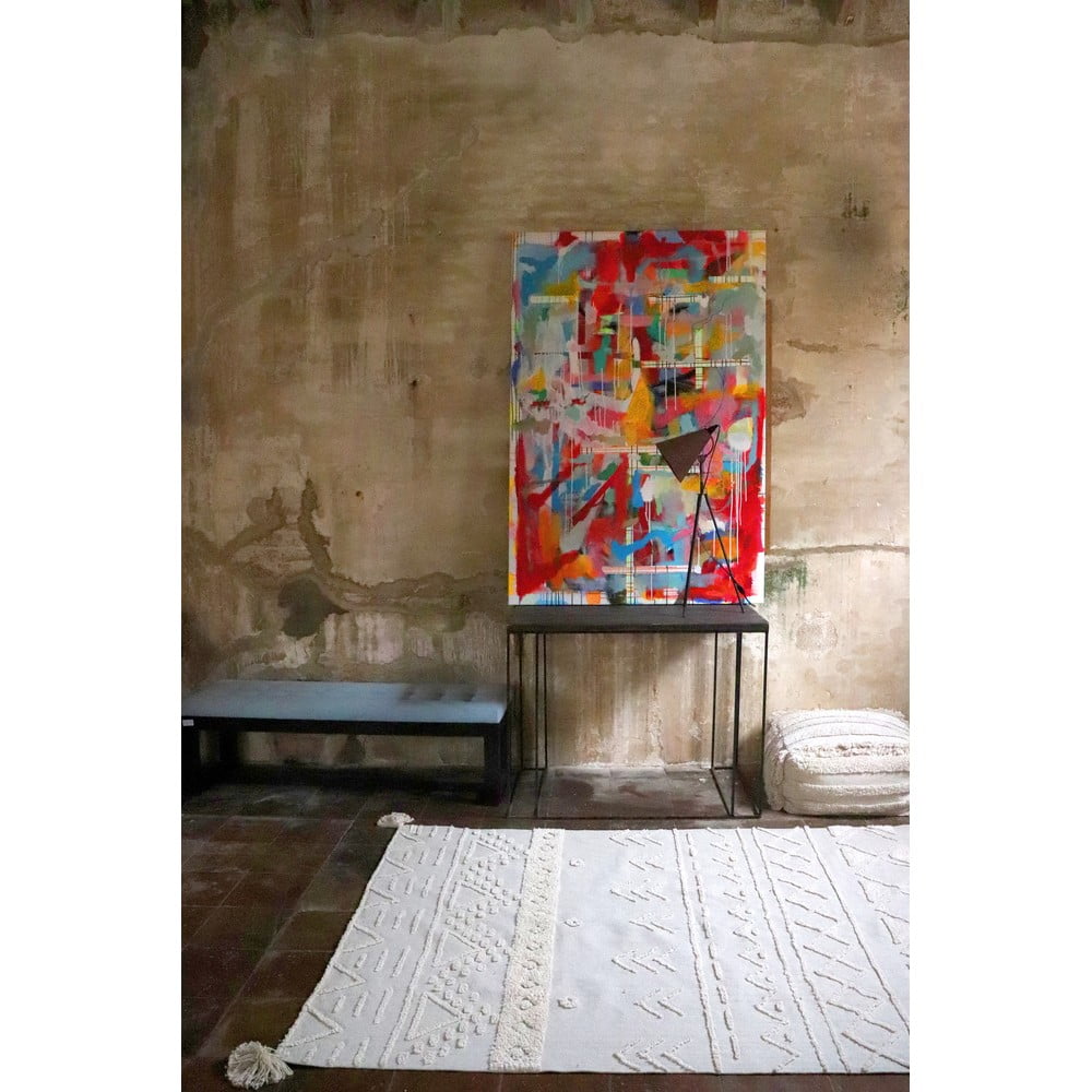 Biały bawełniany dywan tkany ręcznie odpowiedni do prania 170x240 cm Tribu Natural – Lorena Canals (zdjęcie 8)