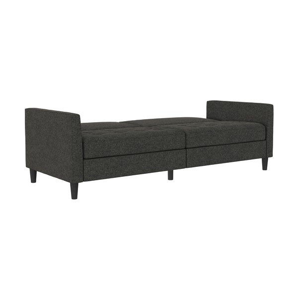 Ciemnoszara aksamitna sofa 207 cm Presley – Støraa-image-4