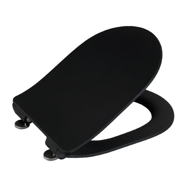 Czarna deska sedesowa Wenko Sedilo Black, 45,2x36,2 cm-image-3