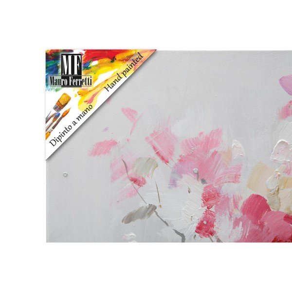 Zestaw 3 ręcznie malowanych obrazów Mauro Ferretti Peach, 60x60 cm-image-3