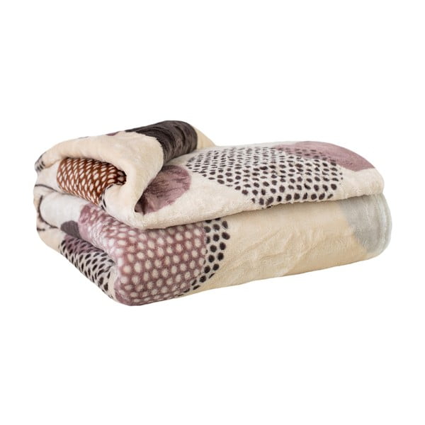 Koc z mikropluszu 200x220 cm Circles – My Home-image-1