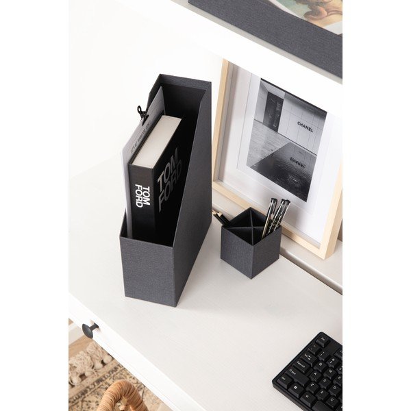 Kartonowe organizery zestaw 4 szt. Hugo Canvas Paper Laminate – Bigso-image-2