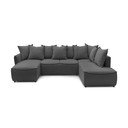 Ciemnoszary rozkładany narożnik (prawostronny) Leon – Bobochic Paris