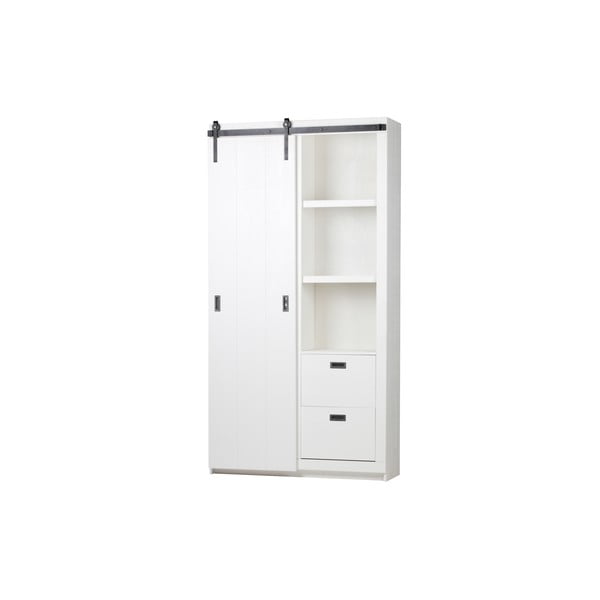 Biała szafa z drzwiami przesuwnymi vtwonen Slide-image-2