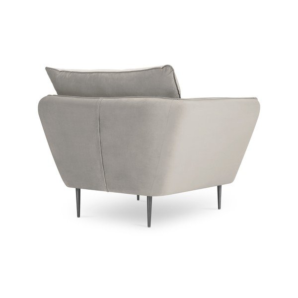 Beżowy aksamitny fotel Mazzini Sofas Acacia-image-4