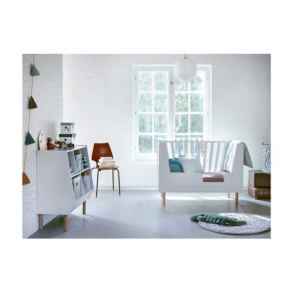 Białe łóżeczko dziecięce Done by Deer, 120x60 cm-image-3