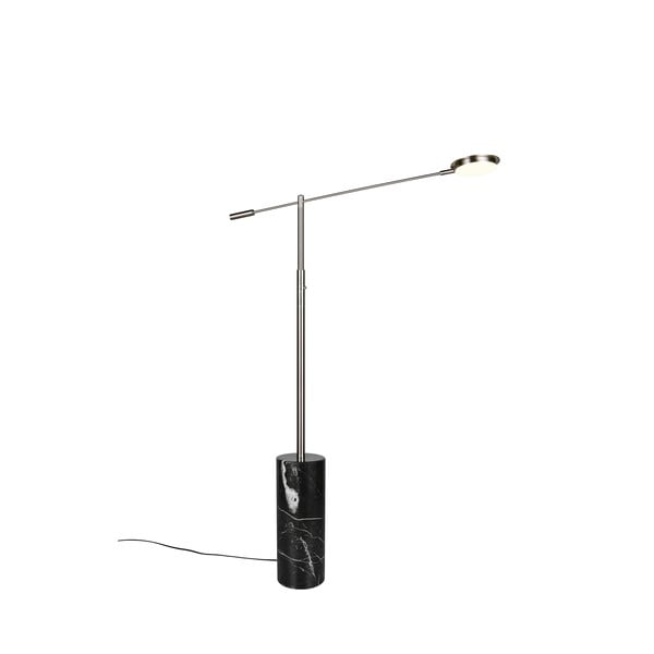 Lampa stojąca LED w czarno-srebrnym kolorze (wysokość 145 cm) Fiore – Trio Select-image-3