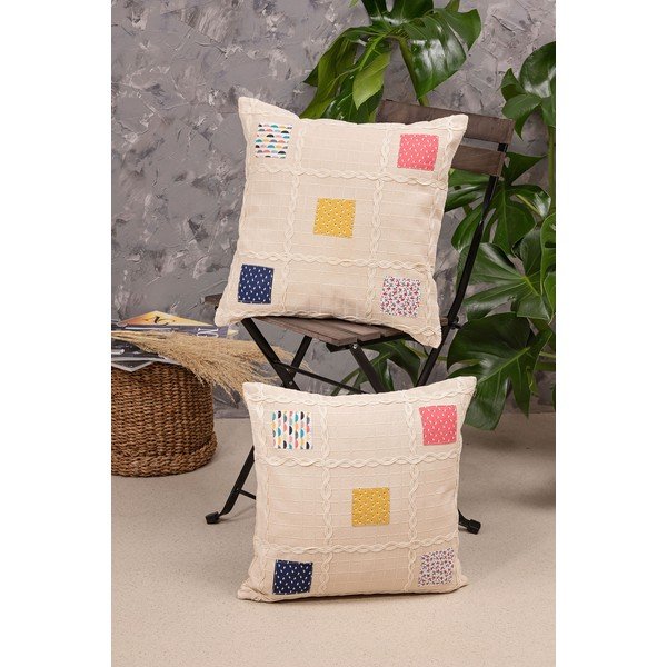 Poszewki na poduszki zestaw 2 szt. 40x40 cm Patchwork – Oyo Concept