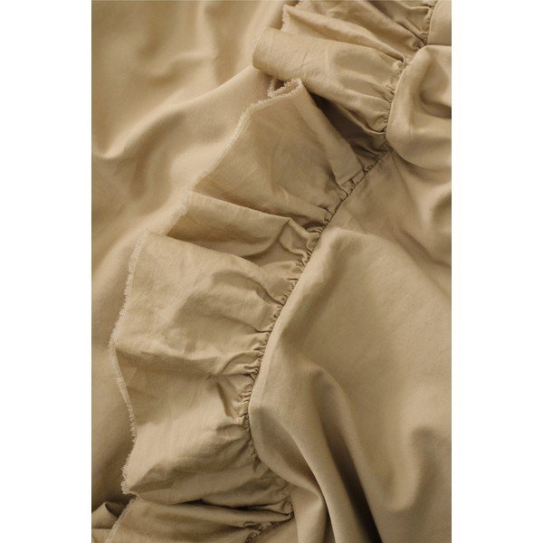 Jasnozielona/w kolorze khaki pościel jednoosobowa z satyny bawełnianej 150x210 cm Gloria – Ellos Home-image-2