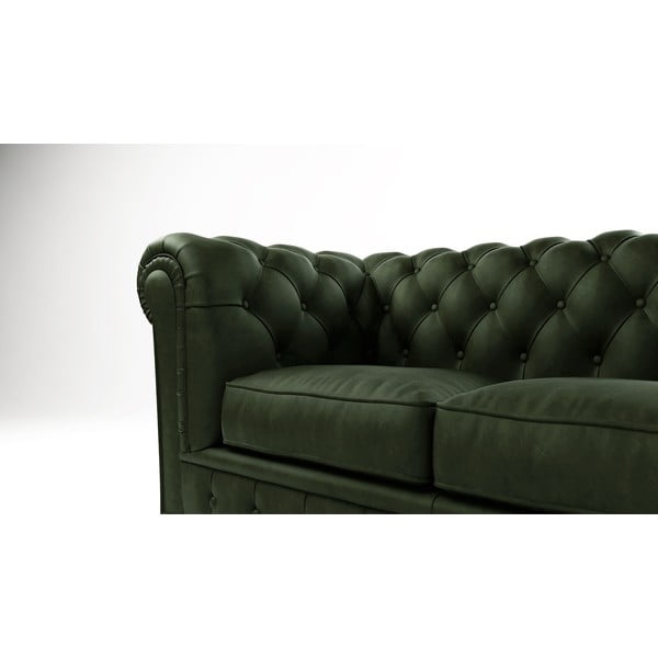Ciemnozielona aksamitna sofa 184 cm Cambridge – Ropez-image-3