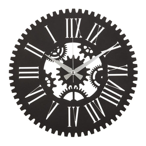 Metalowy zegar ścienny Sibling, ø 50 cm