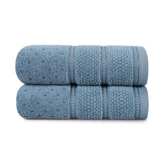 Zestaw 2 niebieskich bawełnianych ręczników Foutastic Arella, 50x90 cm