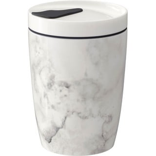 Szaro-biały porcelanowy kubek termiczny Villeroy & Boch Like To Go, 290 ml