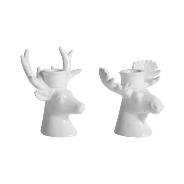 Zestaw 2 świeczników Côté Table Deer Elk-image-2